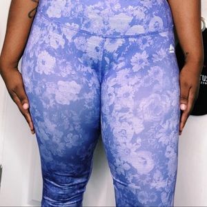 Purple athletic capris